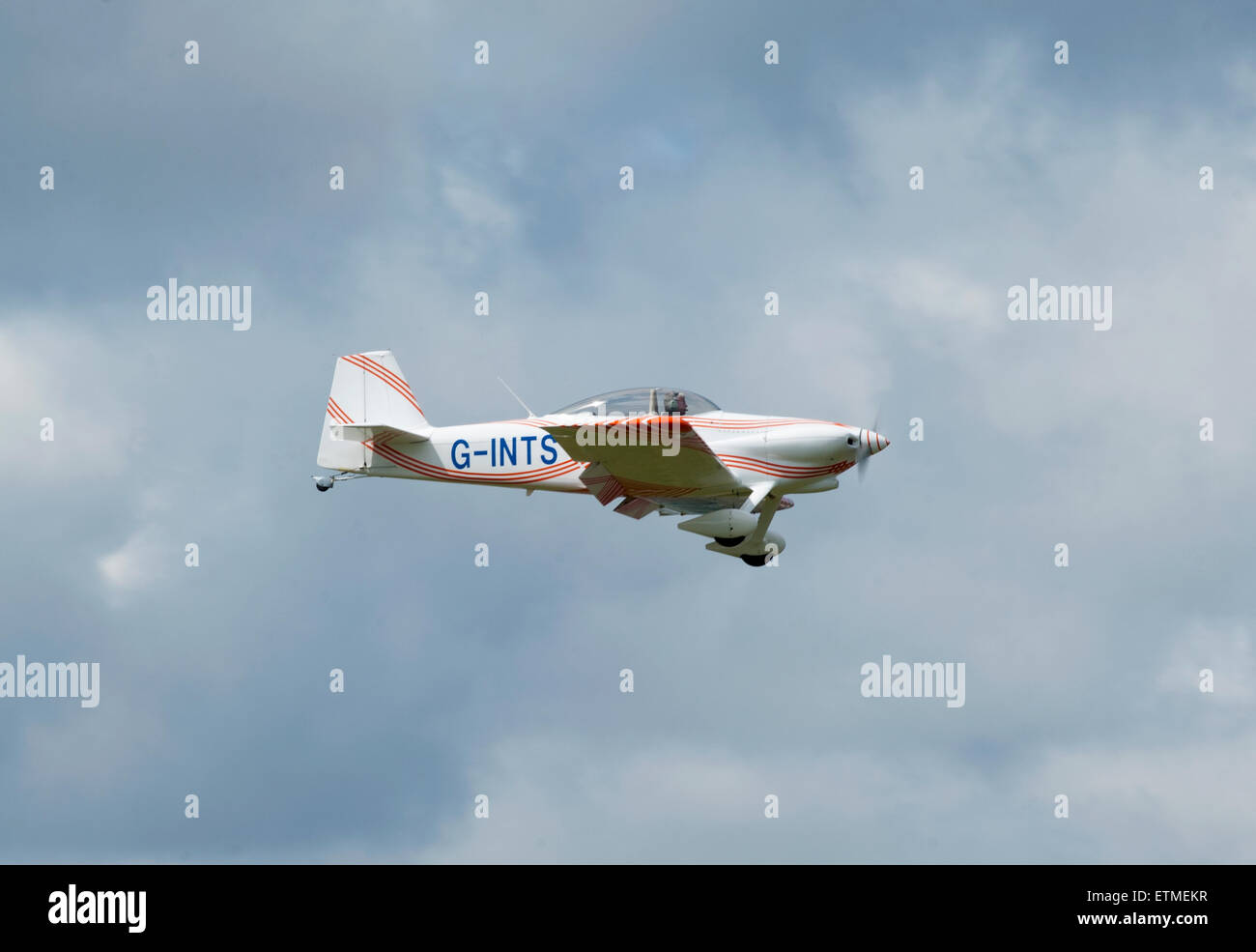 Van's RV-4 kit moteur unique de lumière l'approche de l'avion l'aéroport d'Inverness. 9865 SCO. Banque D'Images