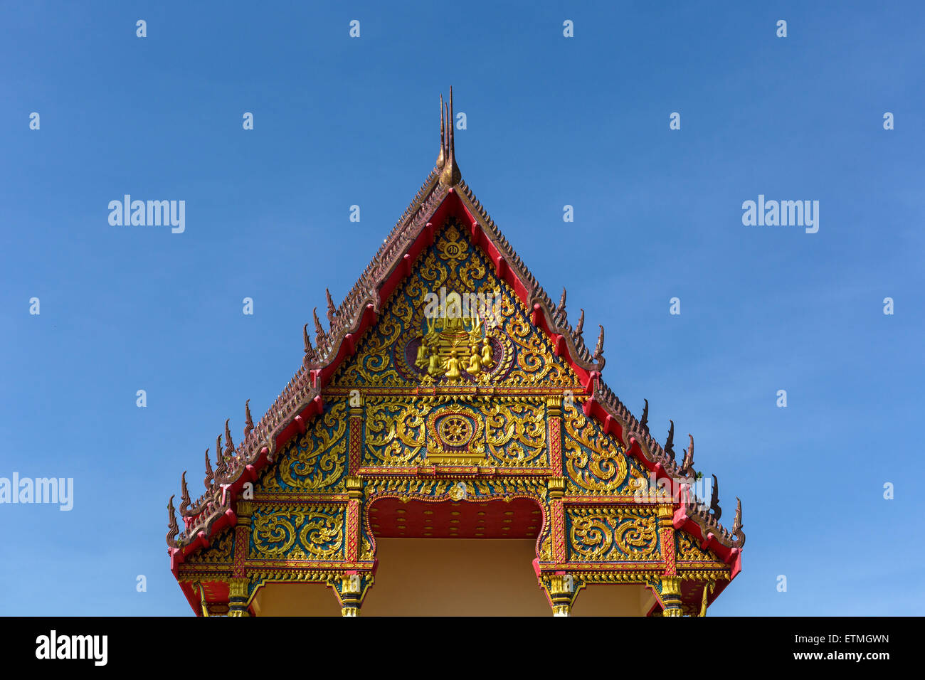 Temple de Wat Klang, façade est, Buri Ram, Buriram Province, Isan, l'Isaan, Thaïlande Banque D'Images