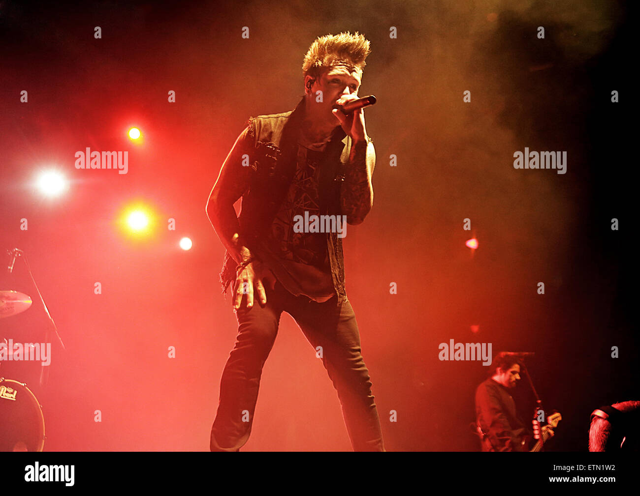 Papa Roach en live sur scène à la Manchester Academy comprend : Jacoby Shaddix Où : Manchester, Royaume-Uni Quand : 15 Mar 2015 Crédit : Sakura/WENN.com Banque D'Images