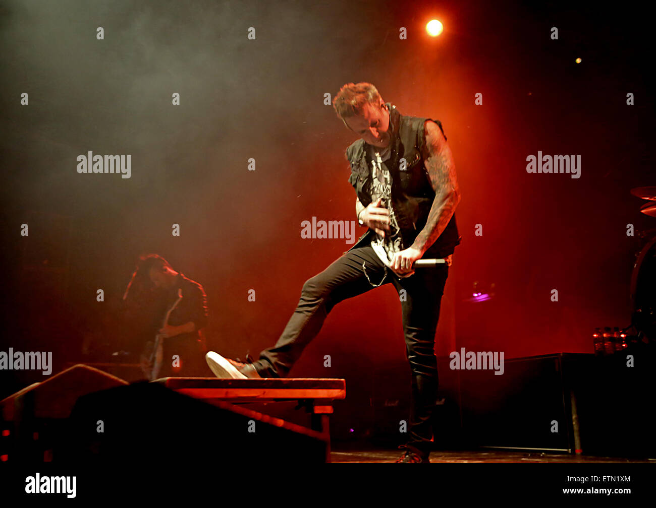 Papa Roach en live sur scène à la Manchester Academy comprend : Jacoby Shaddix Où : Manchester, Royaume-Uni Quand : 15 Mar 2015 Crédit : Sakura/WENN.com Banque D'Images