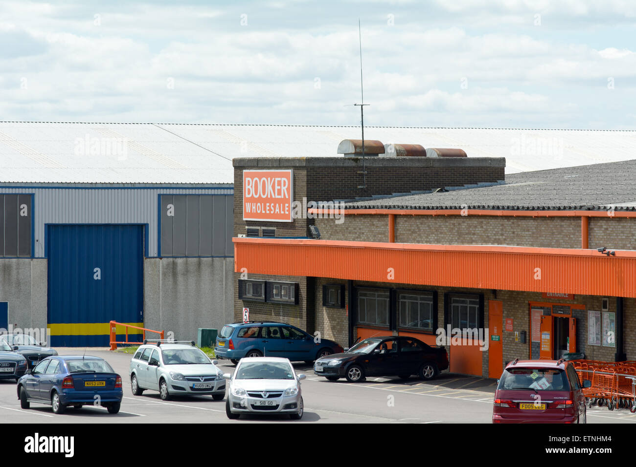 Gros Booker cash and carry unit à Bedford, Bedfordshire, Angleterre Banque D'Images