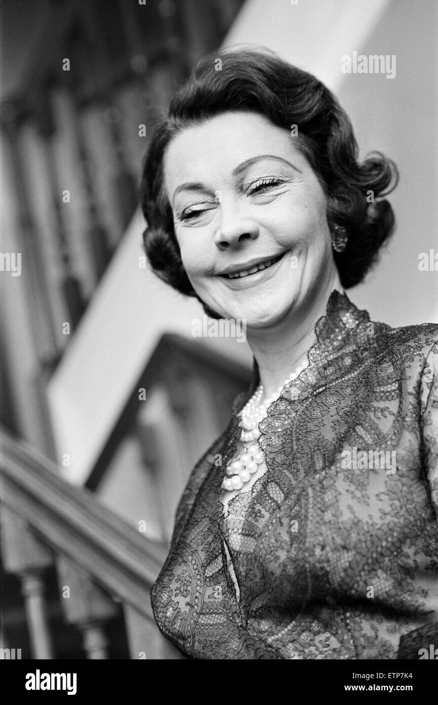 Vivien Leigh, actrice de théâtre et de cinéma, 3 février 1965. Banque D'Images