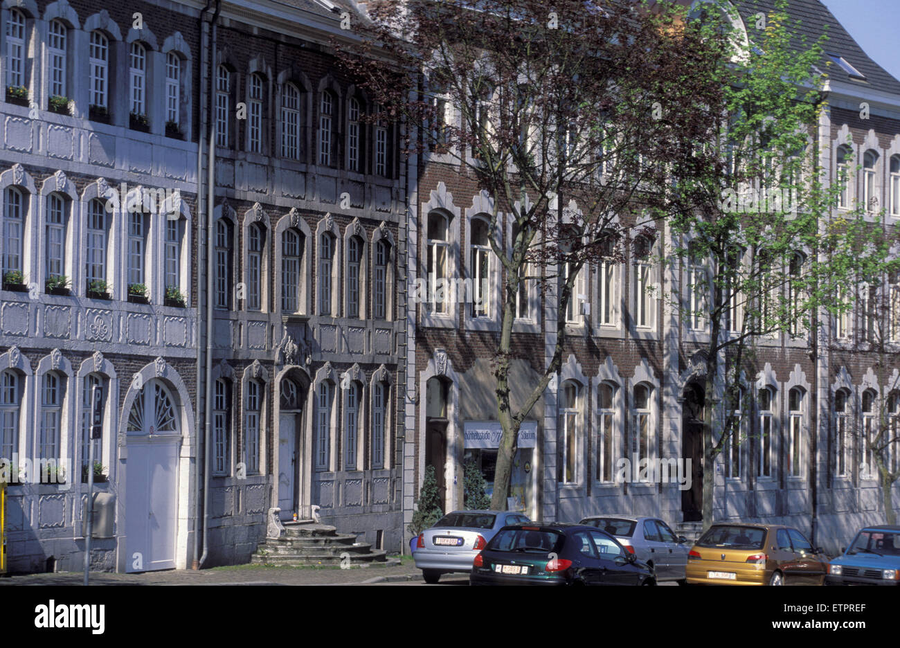 BEL, la Belgique, l'Est des Ardennes, Eupen, Maisons en bois au Werthplatz. BEL, Belgien, Ostbelgien, Eupen, Haeuser an der Werthplatz. Banque D'Images