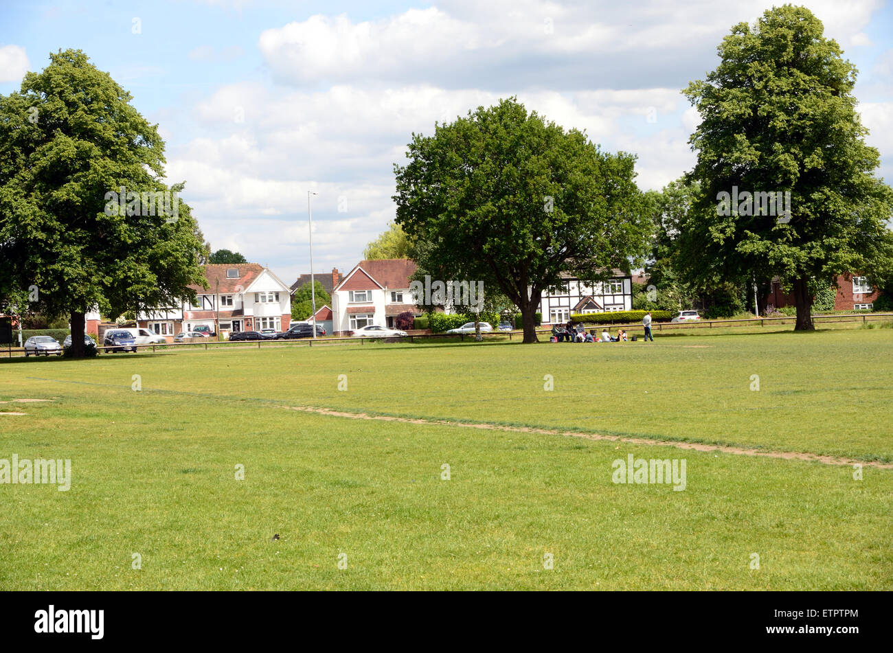 Vue si Whitley Wood Recreation Ground Banque D'Images