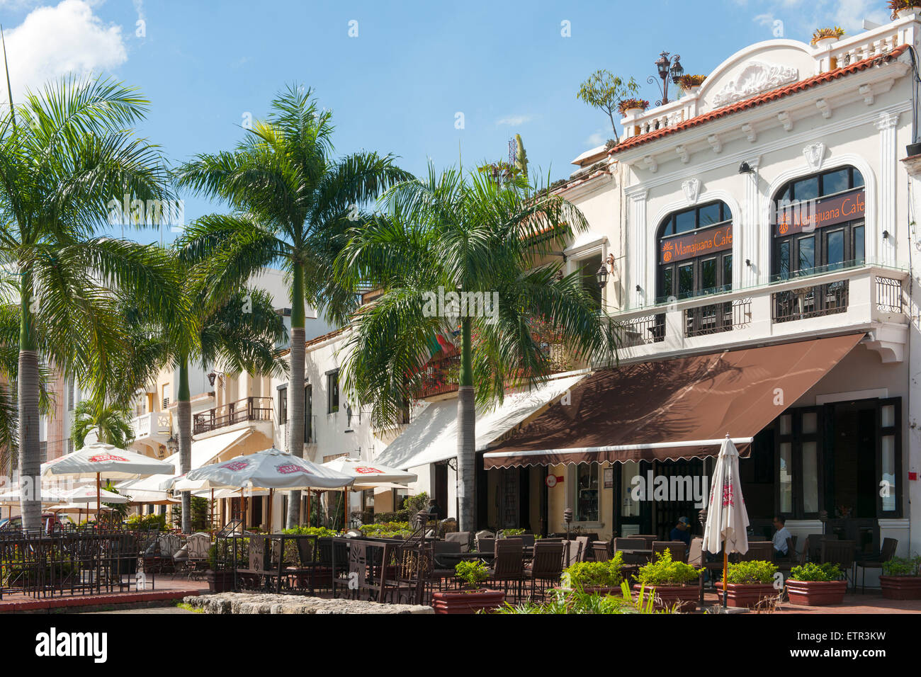 La République dominicaine, Santo Domingo, la Zona Colonial, la Plaza de la Hispanidad Banque D'Images