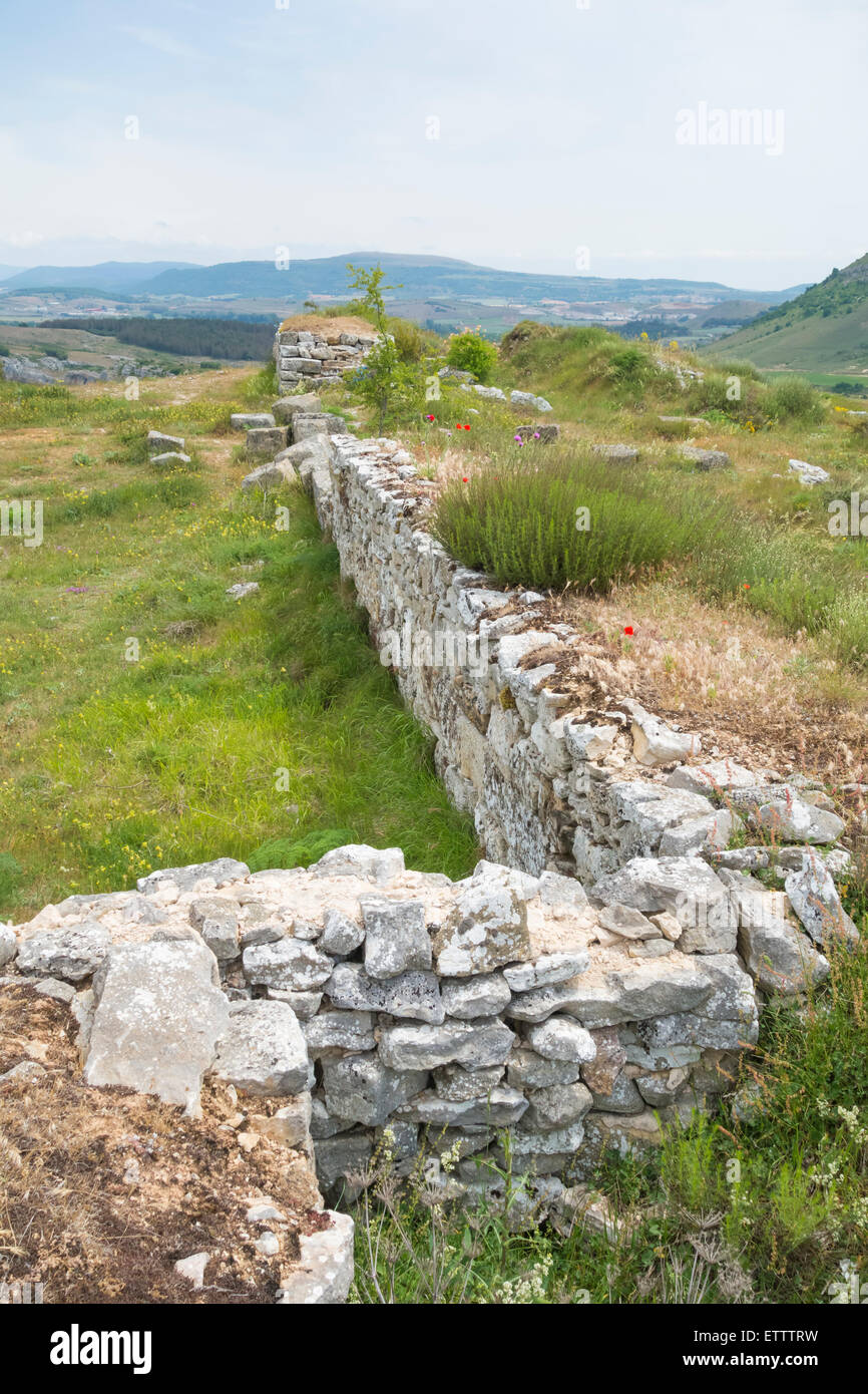 Colonie romaine reste à Monte Cilda près de Olleros de Pisuerga, province de Palencia, Espagne Banque D'Images