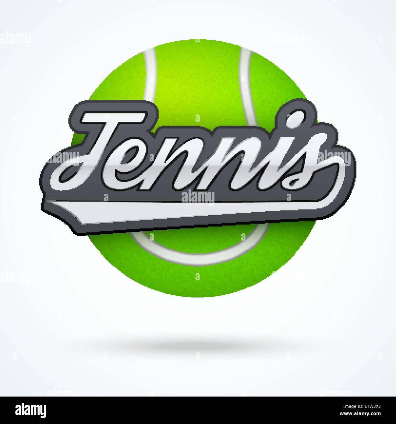 Tennis Premium label Illustration de Vecteur