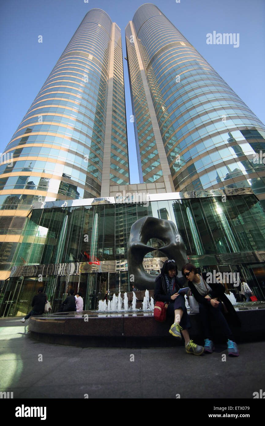Hong Kong, Chine, des bâtiments de la Bourse de Hong Kong Banque D'Images