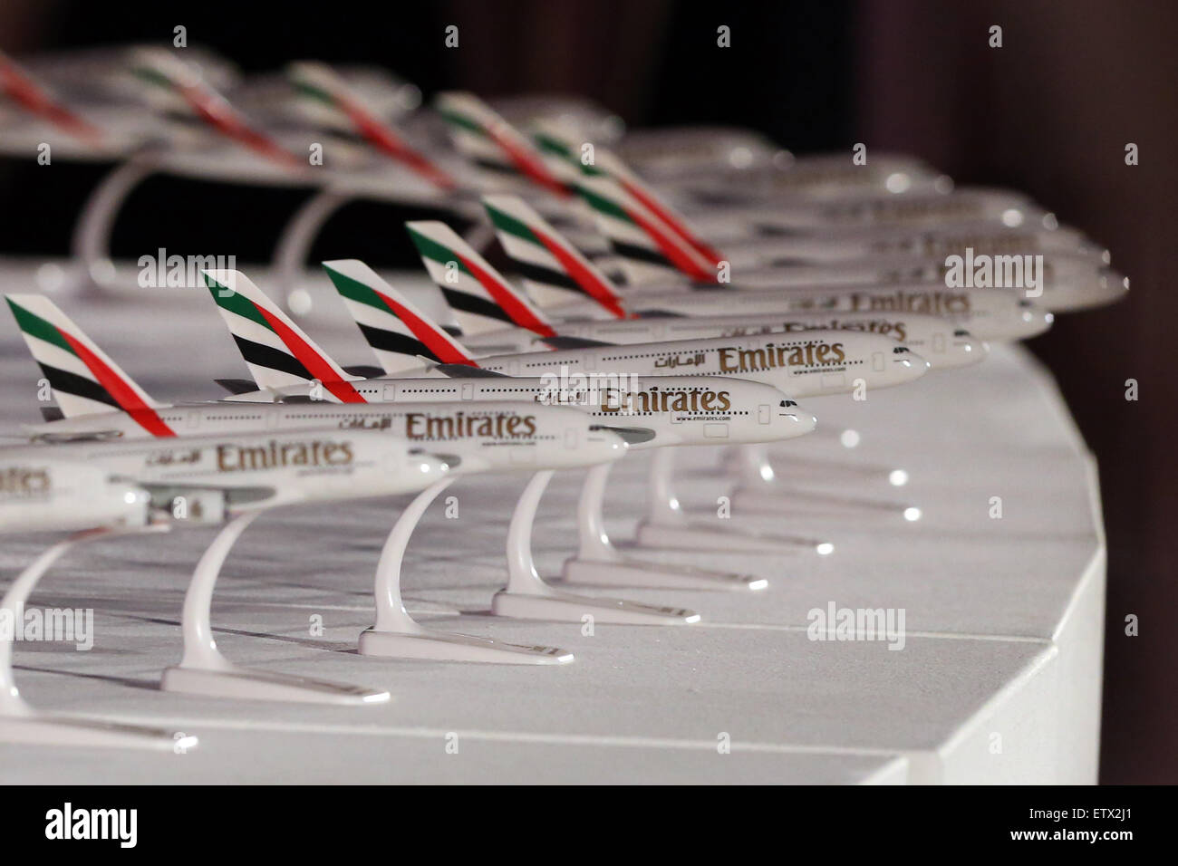 Dubaï, Émirats arabes unis, avions la compagnie aérienne Emirates Banque D'Images