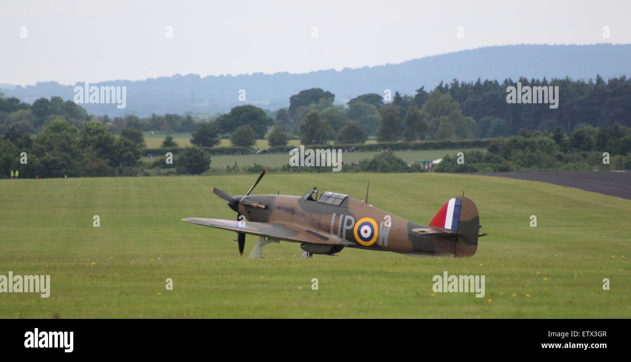 Avion de chasse Hurricane seconde guerre mondiale Bataille de Grande-Bretagne Banque D'Images