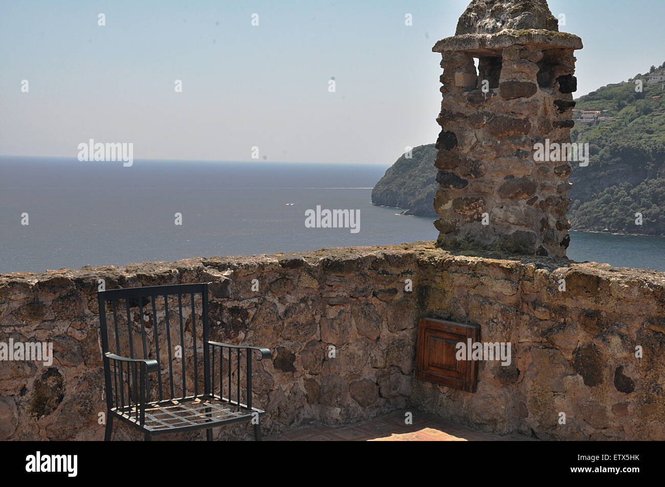 Magnifique château aragonais et plancher ancien président de Ischia Banque D'Images