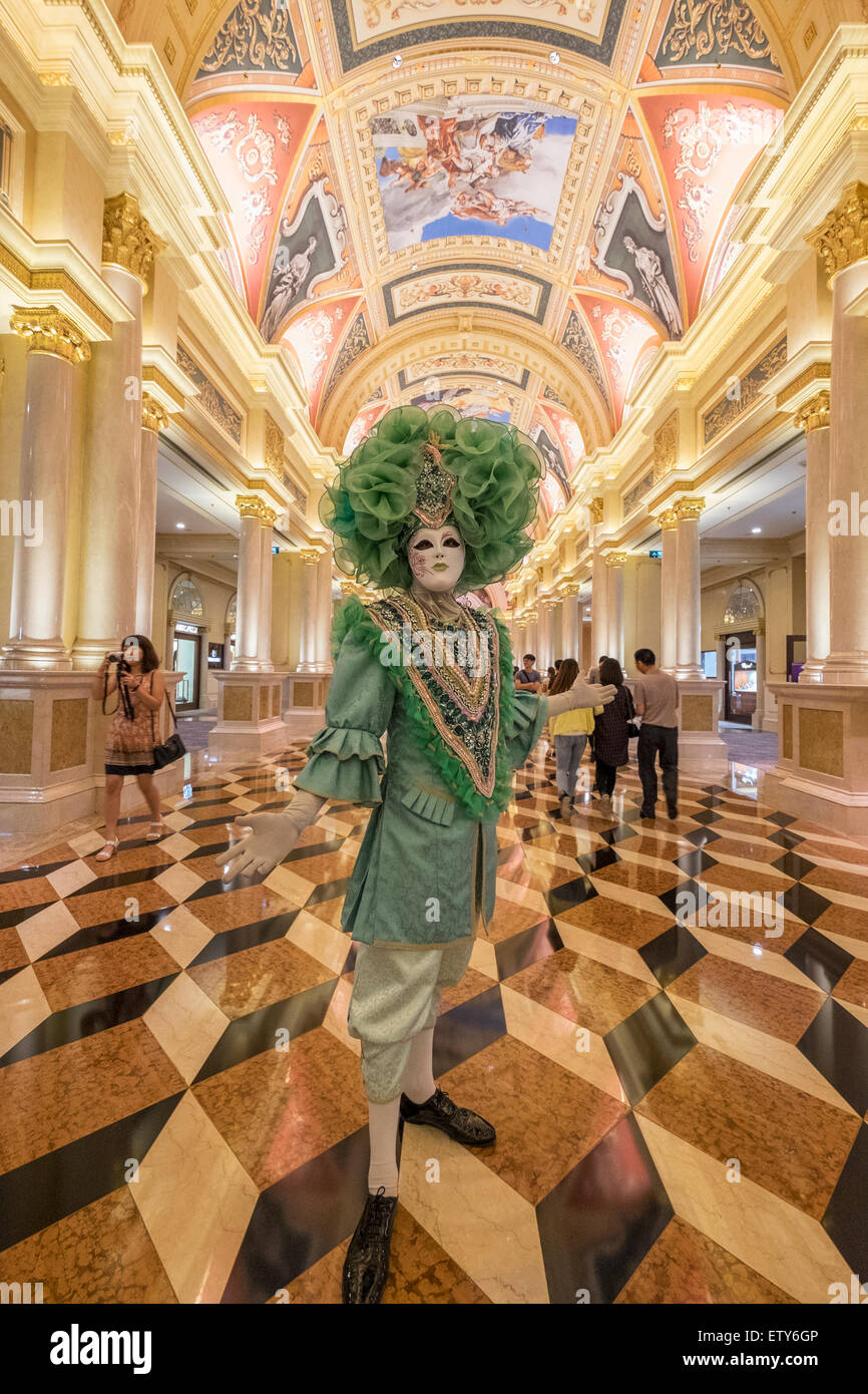 De l'intérieure Macao Venetian casino et hôtel à Macao Chine Banque D'Images