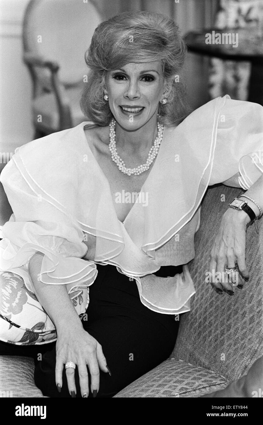 Comédien américain Joan Rivers, 18 novembre 1983. Banque D'Images