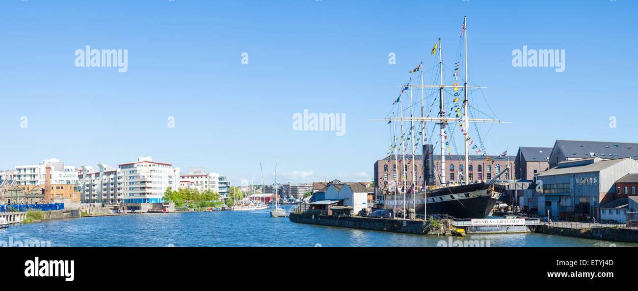 Le port de Bristol avec SS Great Britain de Brunel Avon Bristol England UK GB EU Europe Banque D'Images