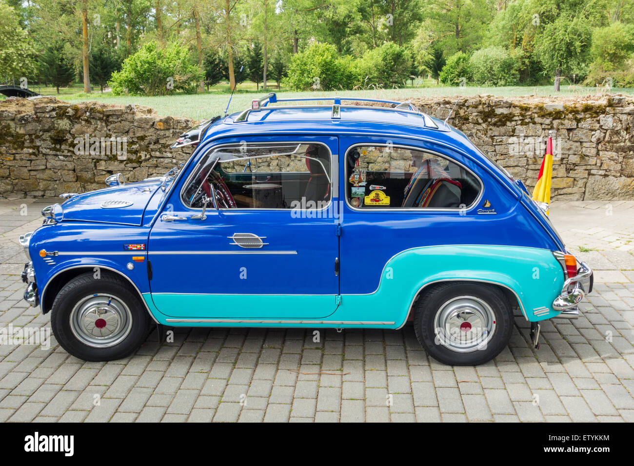 Seat 600 coupé à la voiture classique en Espagne Banque D'Images