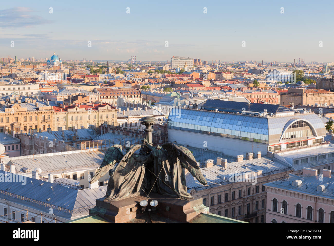 Avis de Saint-Pétersbourg à partir de la colonnade de la cathédrale Saint-Isaac Banque D'Images
