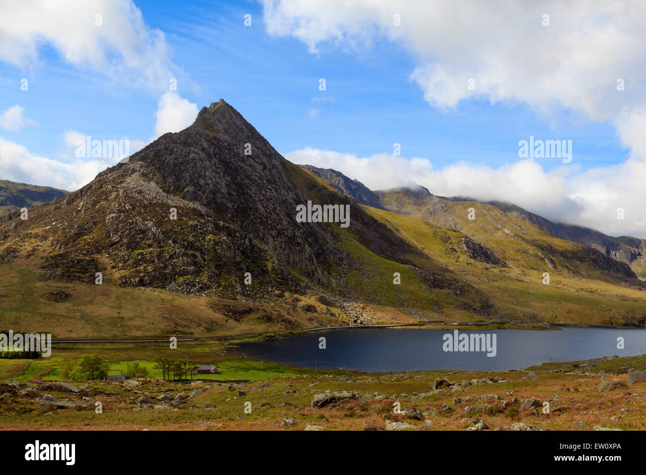 Tryfan, Snowdonia, Banque D'Images