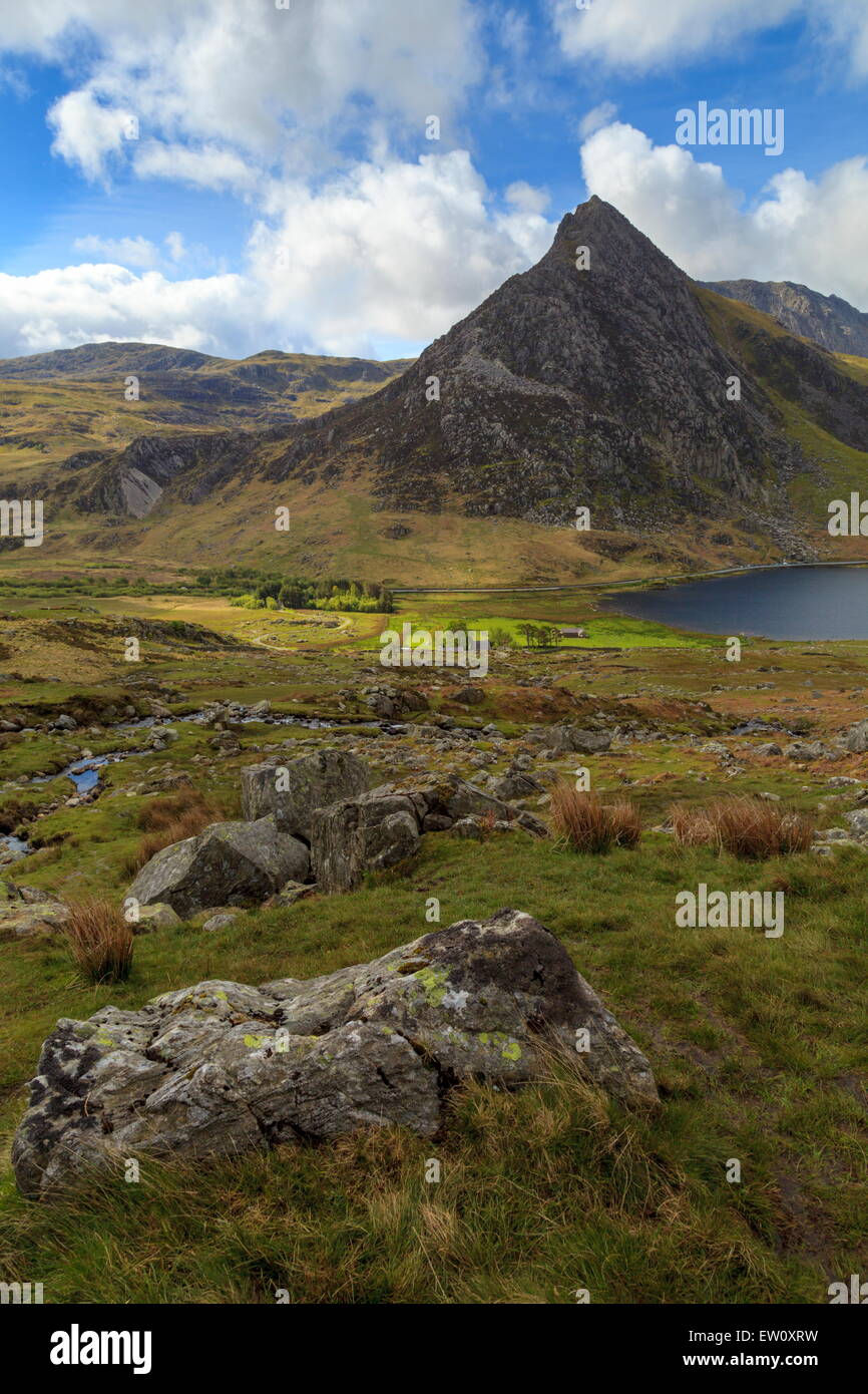Tryfan, Snowdonia, Banque D'Images