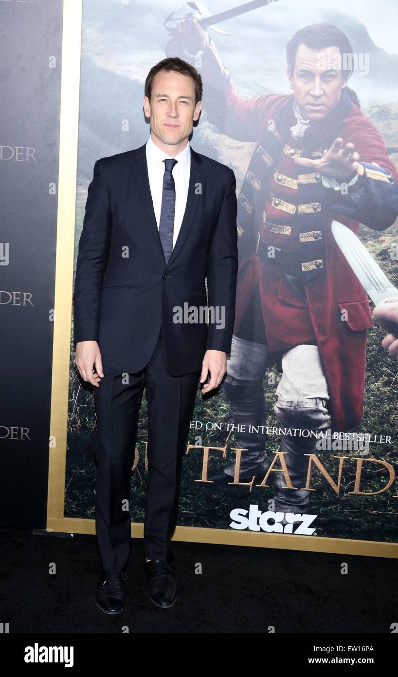 La mi-saison New York premiere de "Outlander" au Ziegfeld Theatre - Tapis rouge avec des arrivées : Tobias Menzies Où : New York City, United States Quand : 01 Avril 2015 C Banque D'Images