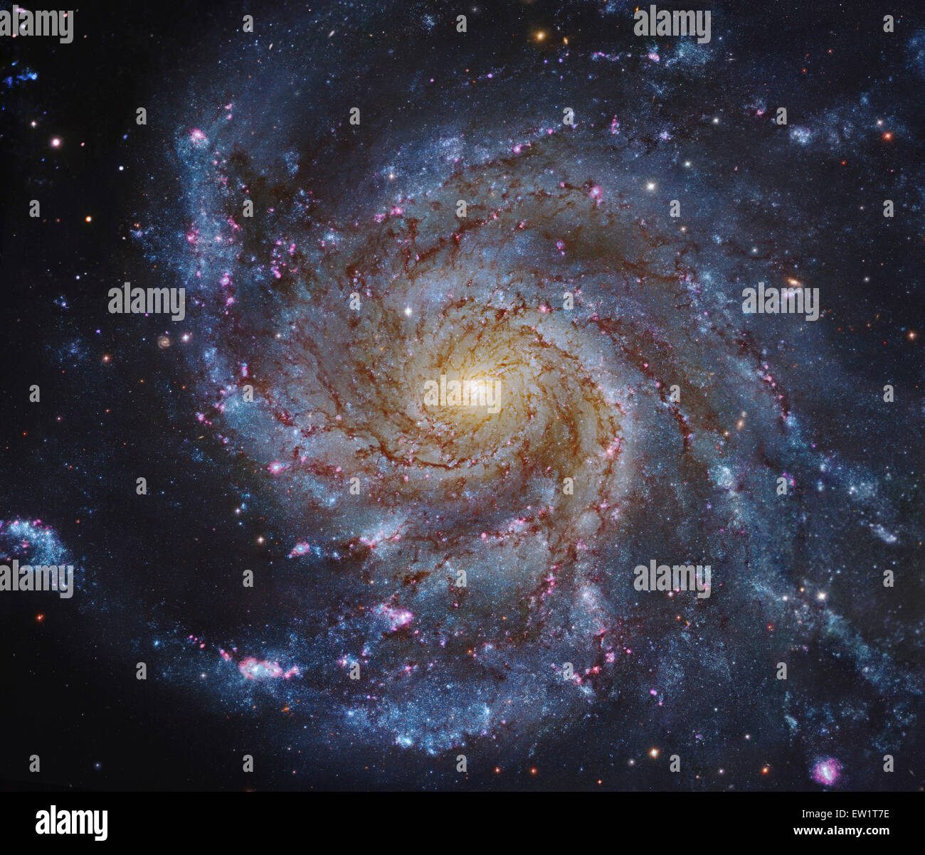 Messier 101, le moulinet Galaxie dans la Grande Ourse. Banque D'Images