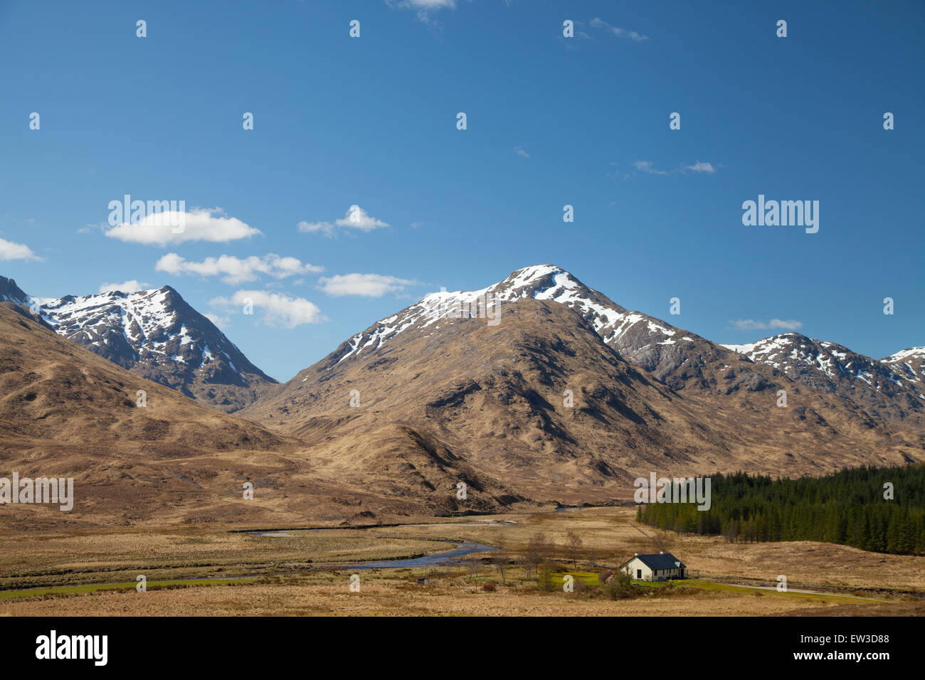 Thuilm Munros Streap et Sgurr de Strathan. Banque D'Images