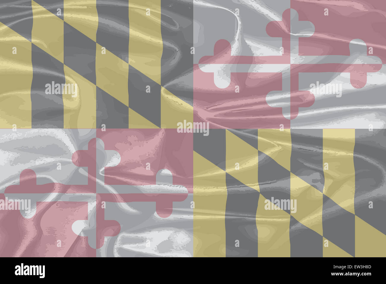 L'état du Maryland USA drapeau Banque D'Images