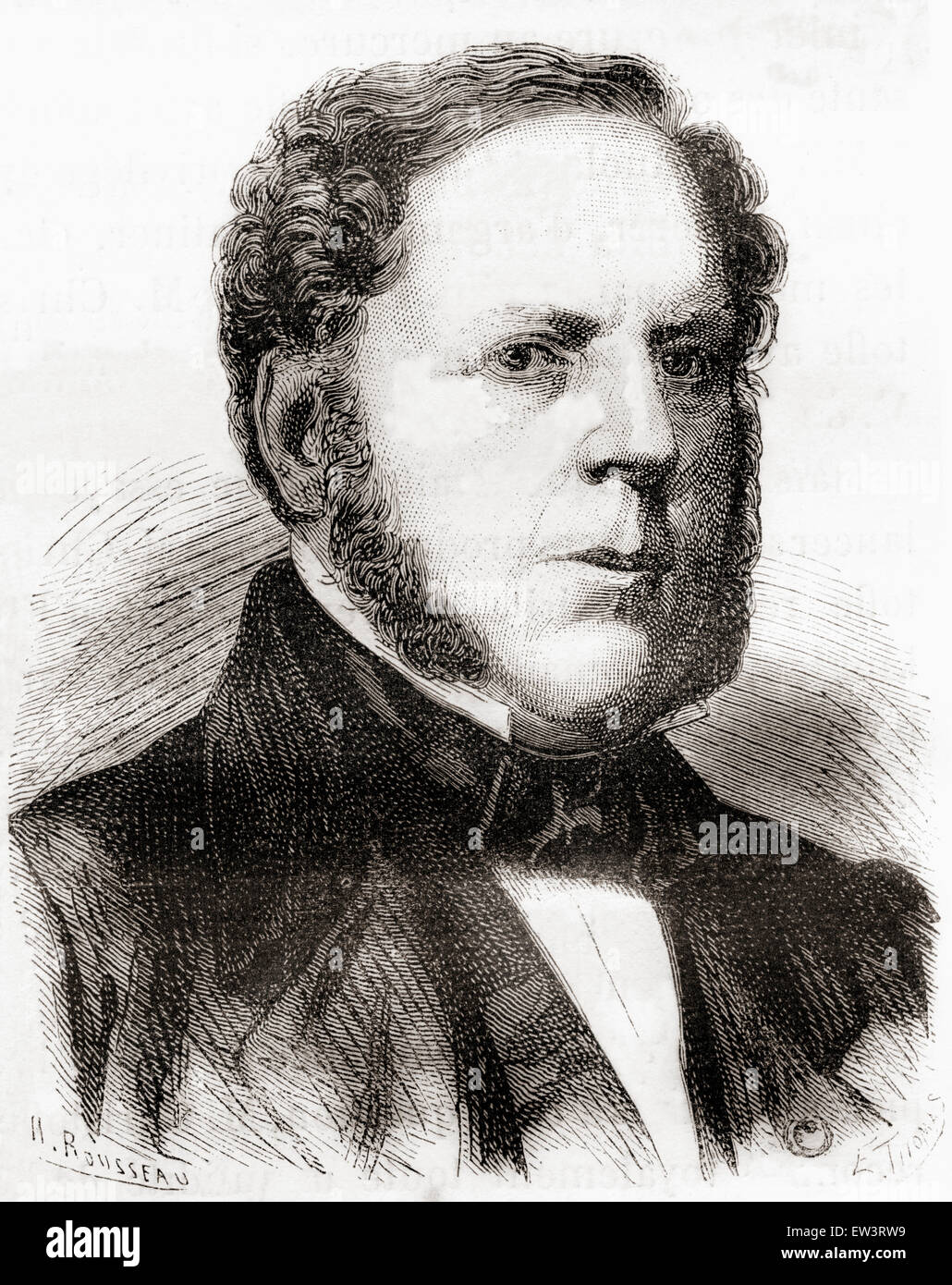 Charles Christofle, 1805 -1863. Orfèvre et industriel français. Banque D'Images