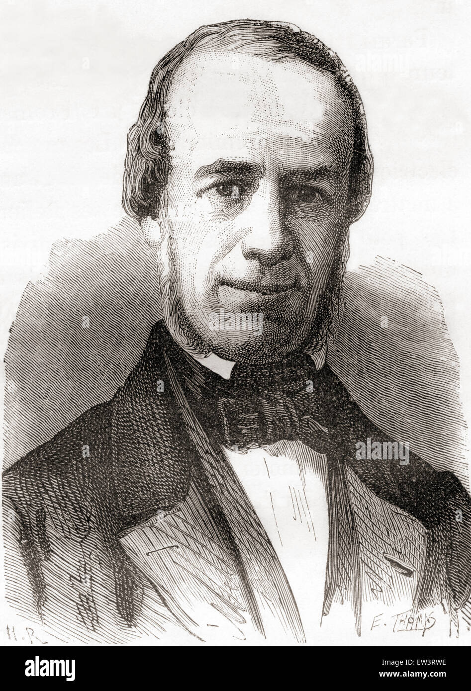 Paul-Gustave Froment, 1815- 1865. Mécanicien et inventeur français. Banque D'Images