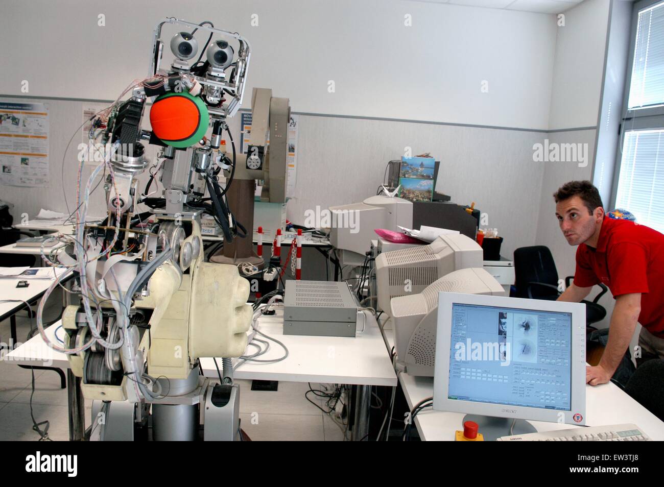 Advanced School St .Anna de Pise, centre de recherche de Pontedera, Laboratoire Laboratoire DES ARTS (de la robotique de pointe) Banque D'Images
