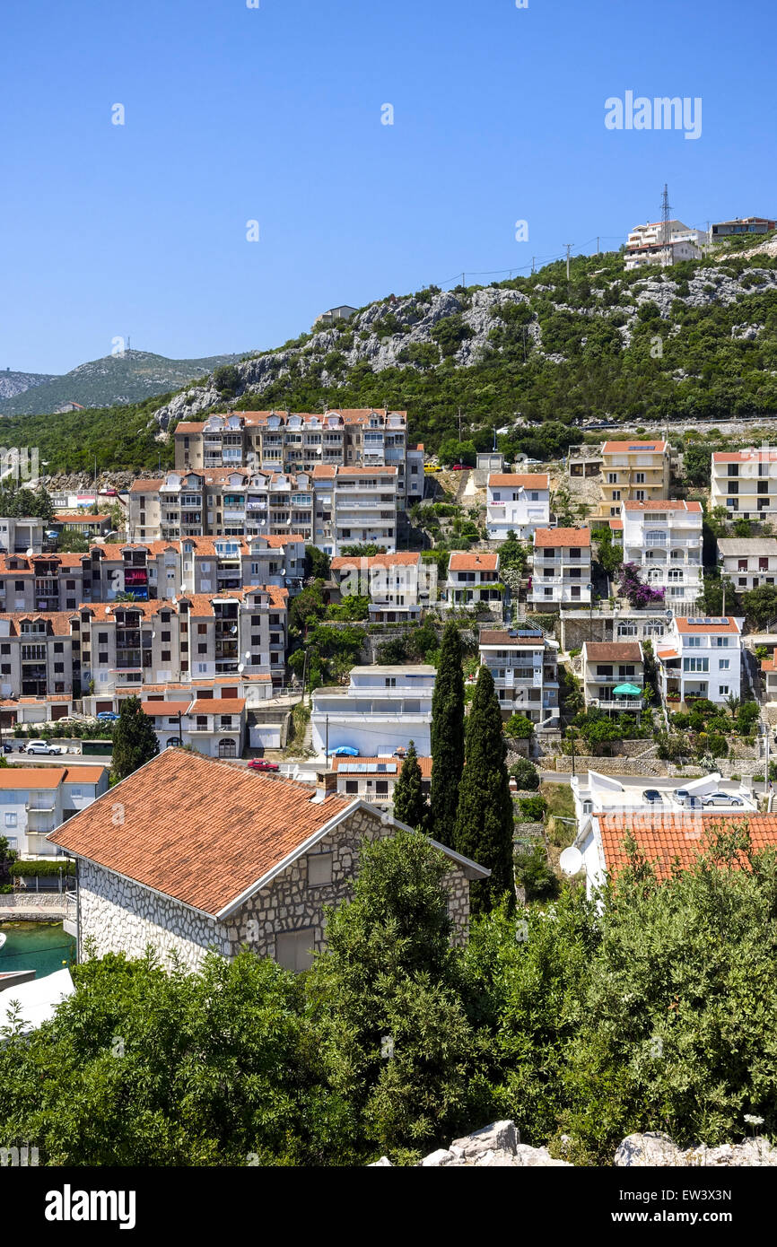 Seulement l'accès à la mer du pays, Neum, Bosnie-Herzégovine Banque D'Images