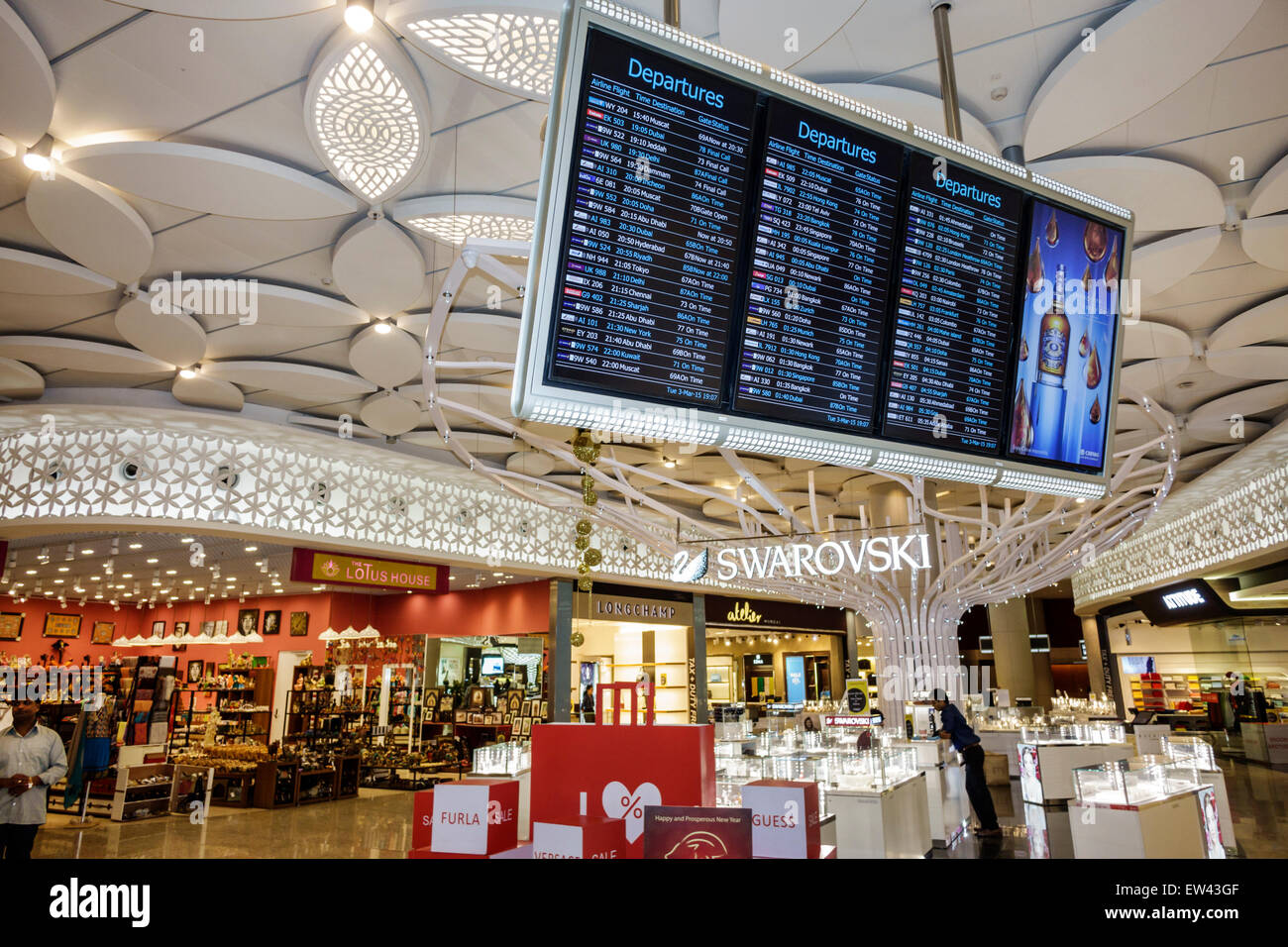 Mumbai Inde,Chhatrapati Shivaji International Airport,terminal,shopping shopper shoppers magasins marché marchés achats vente, vente au détail Banque D'Images