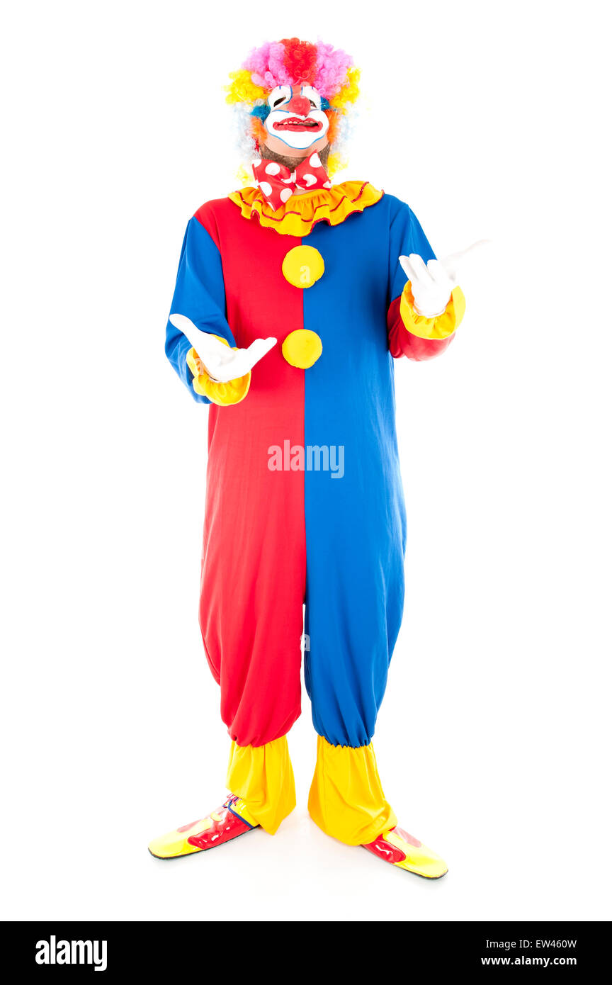 Portrait d'un clown fou Banque D'Images