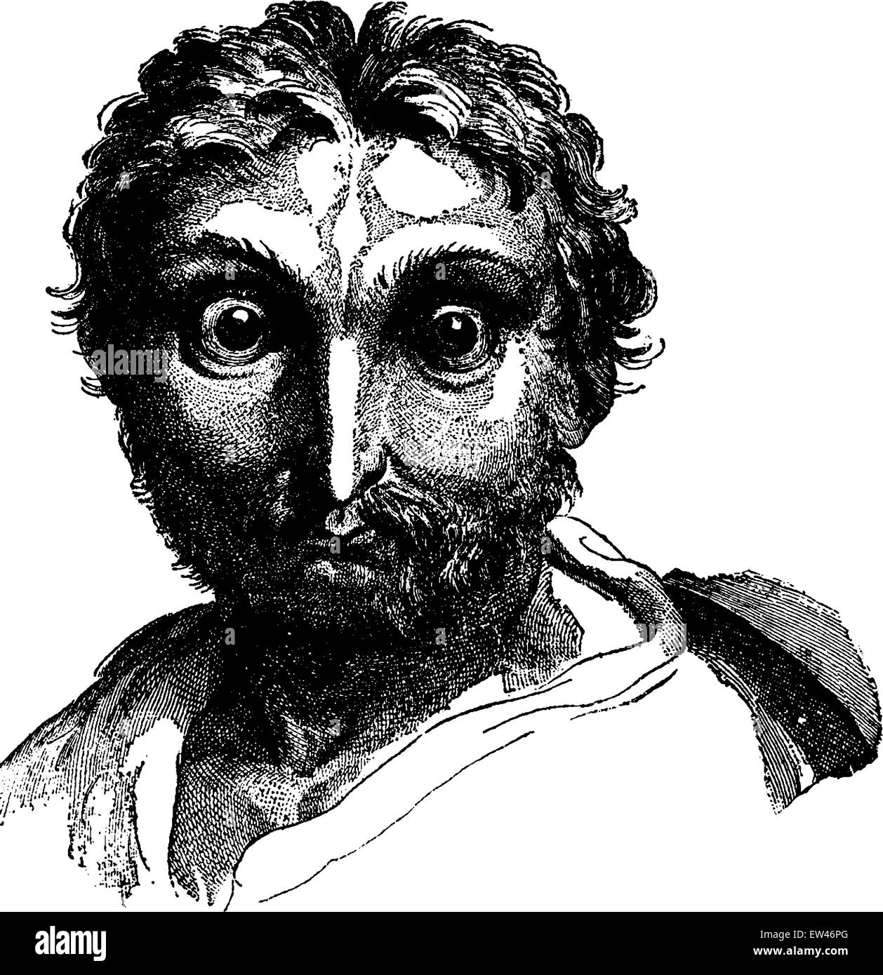 Owl, vintage engraved illustration. Terre avant l'homme - 1886. Illustration de Vecteur