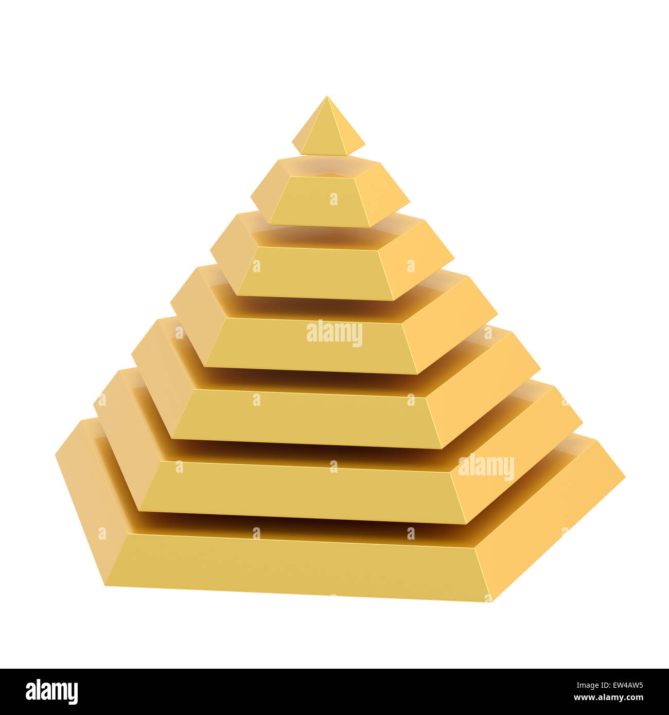 Pyramide divisée en segments Banque D'Images