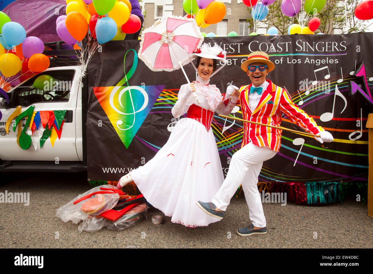 Gay Pride Parade 2015, West Hollywood, Californie Banque D'Images