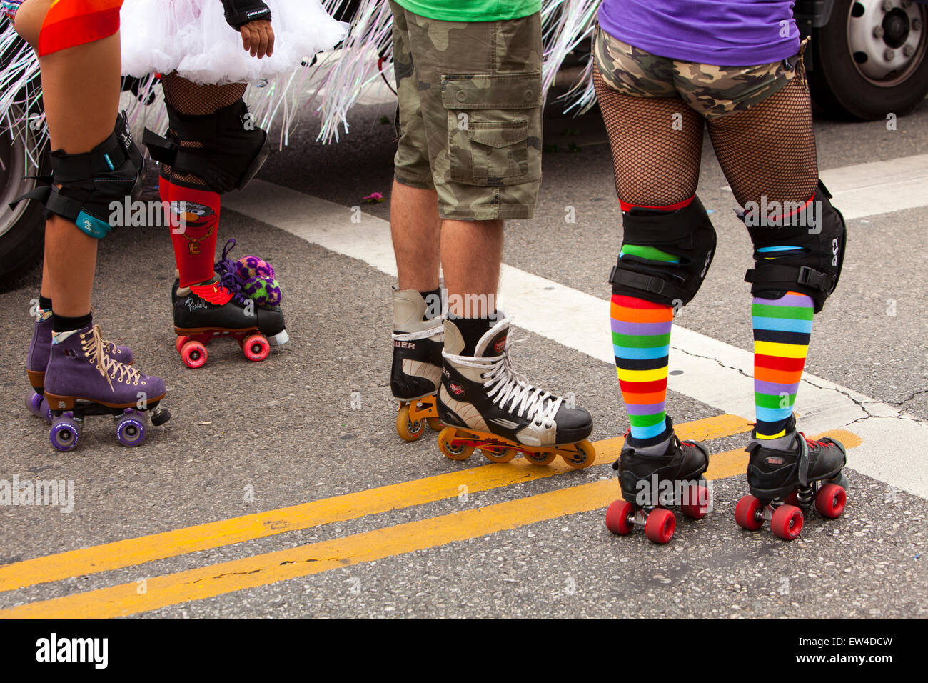 Gay Pride Parade 2015, West Hollywood, Californie Banque D'Images