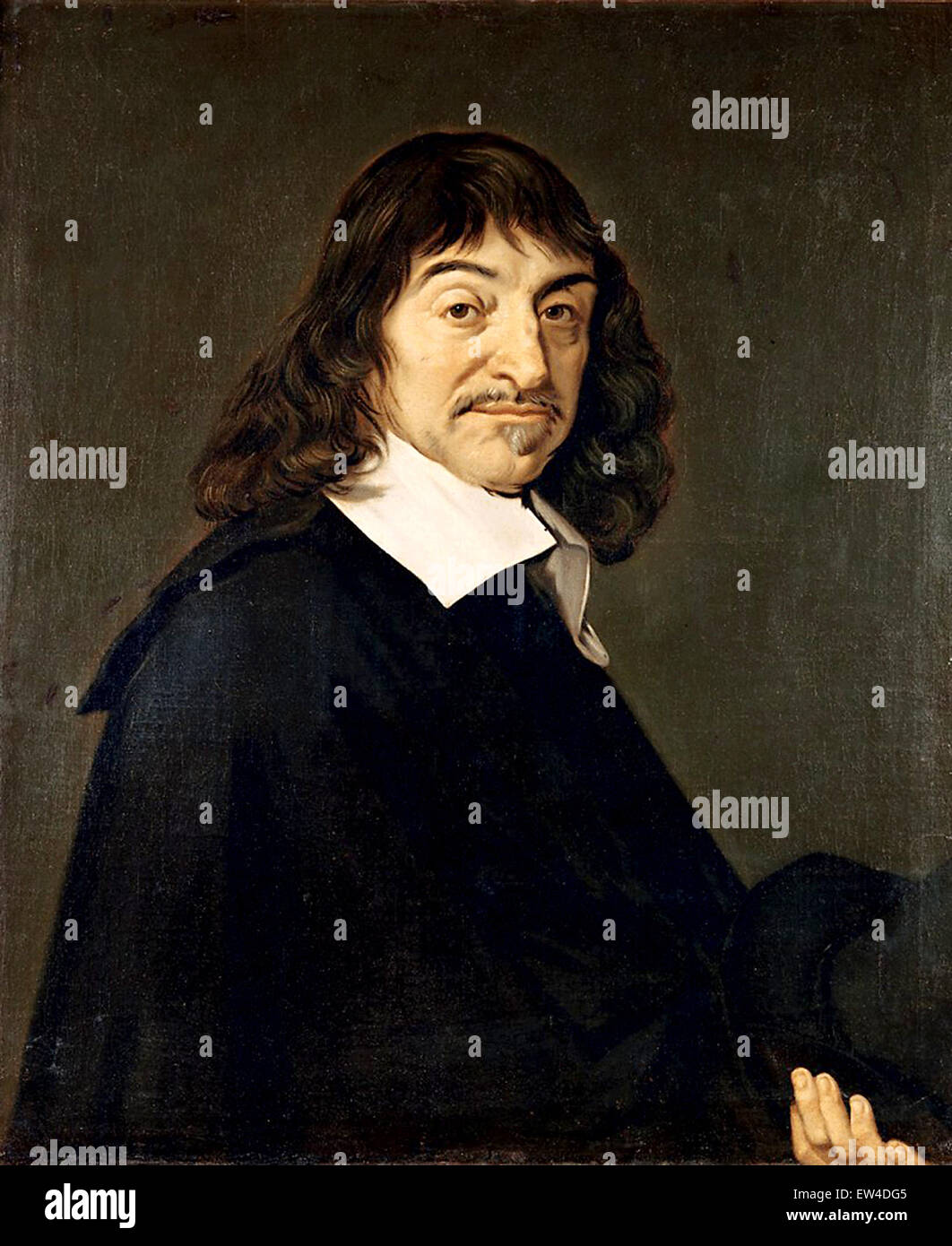 René Descartes, philosophe, mathématicien et scientifique qui a passé la plupart de sa vie dans la République néerlandaise. Banque D'Images