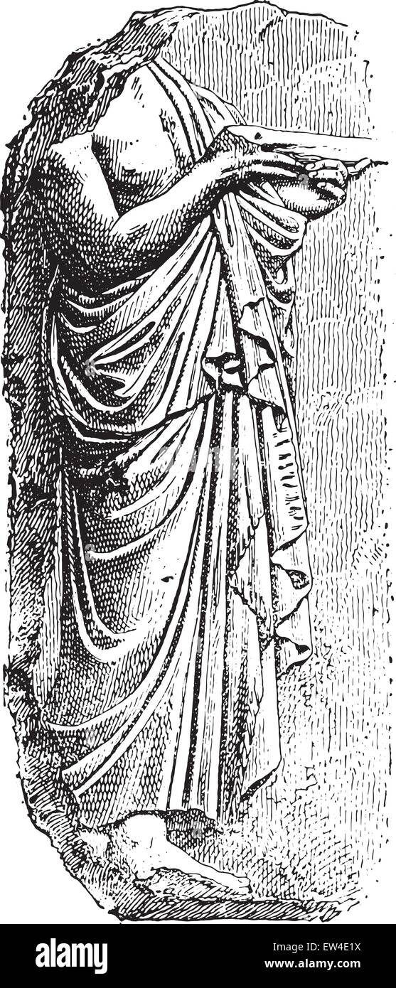 Le Pallium, vintage engraved illustration. Illustration de Vecteur
