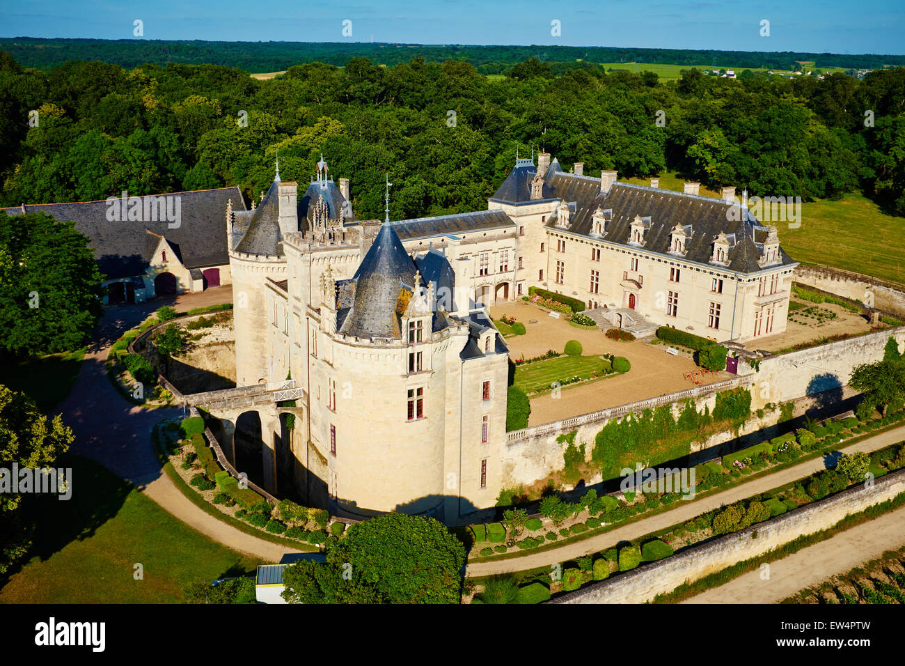 France, Maine et Loire(ministère), vallée de la Loire, le Château de Brézé Banque D'Images