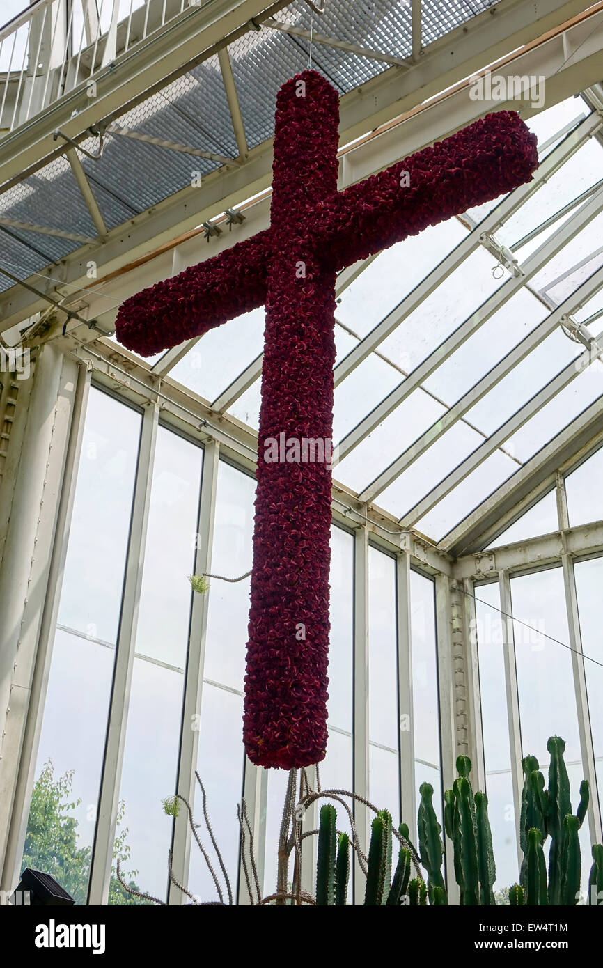 Maison de verre Jardins Botaniques de Genève Banque D'Images