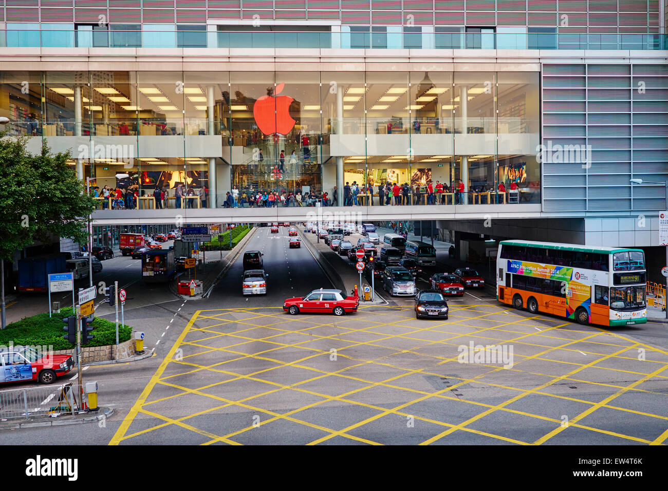 Chine, Hong Kong, Hong Kong Island, Apple shop à Central Banque D'Images