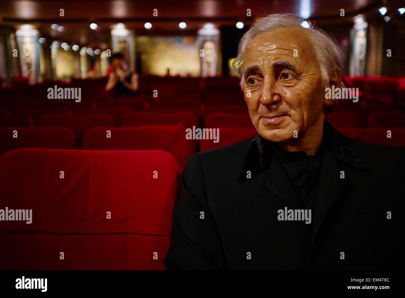 France, Paris, Musée Grévin, Charles Aznavour Banque D'Images