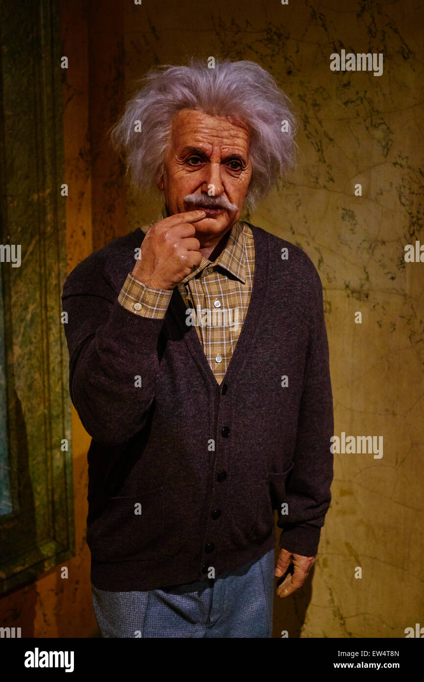 France, Paris, Musée Grévin, Albert Einstein Banque D'Images