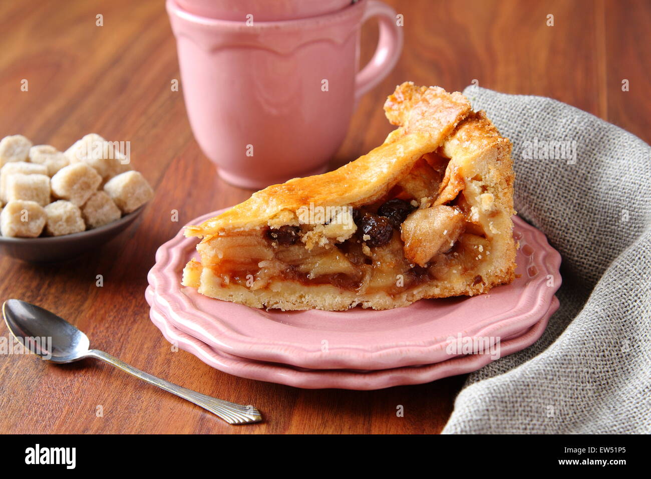 Maison Tranche De Tarte Aux Pommes Hollandaise Appeltaart Banque