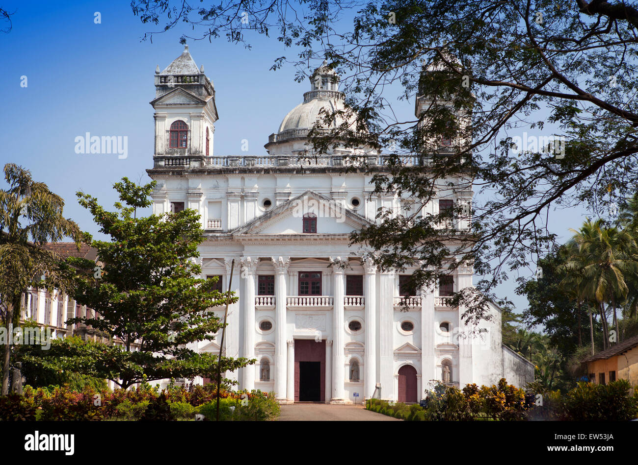 Vieux Goa. Église Saint Cajetan, Inde Banque D'Images