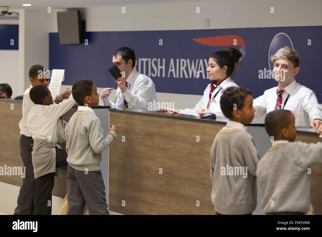 KidZania educational parc à thème où les enfants jouent à être adultes, le centre commercial de Westfield, Sheperd's Bush, Londres Banque D'Images