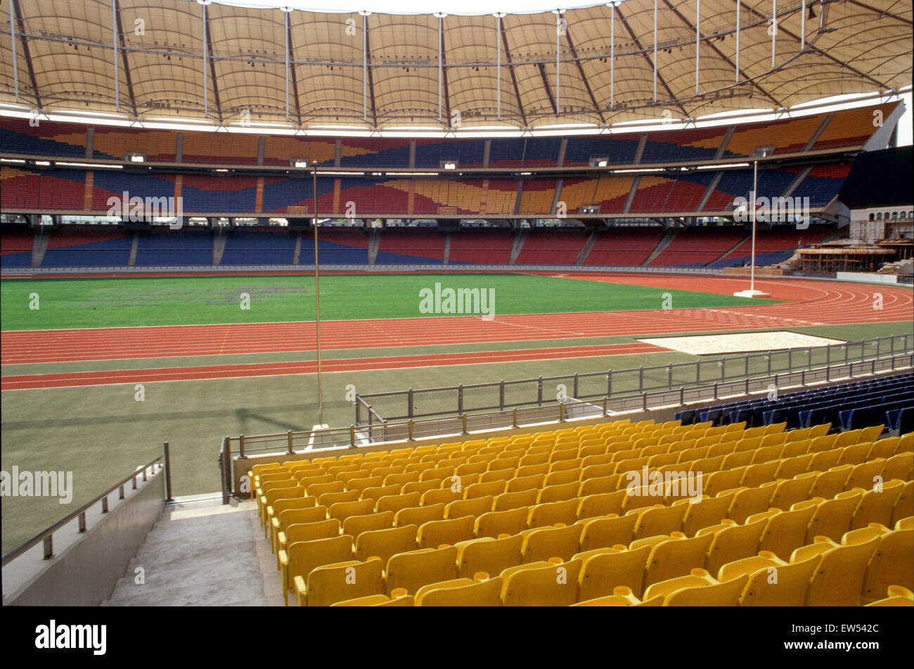 Stade National, Kuala Lumpur, Malaisie, ouverte à la XVIE Jeux du Commonwealth en 1998 Banque D'Images