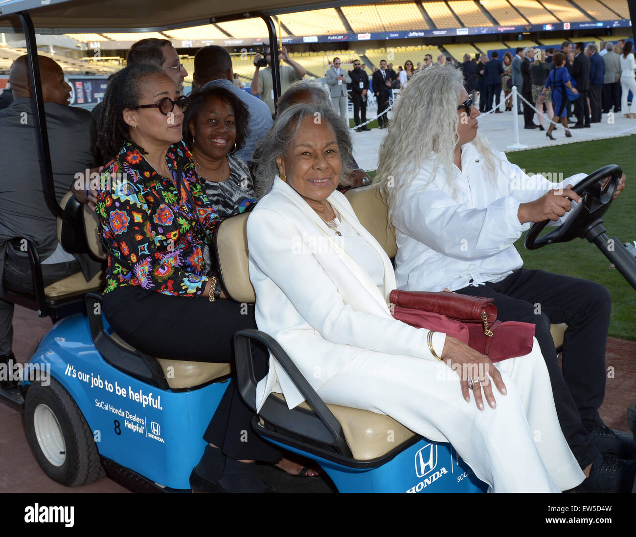 Fondation des Dodgers de Los Angeles, Blue Diamond avec gala inaugural performance spéciale de Aloe Blacc avec : Rachel Robinson Où : Los Angeles, California, United States Quand : 16 Jan 2015 C Banque D'Images