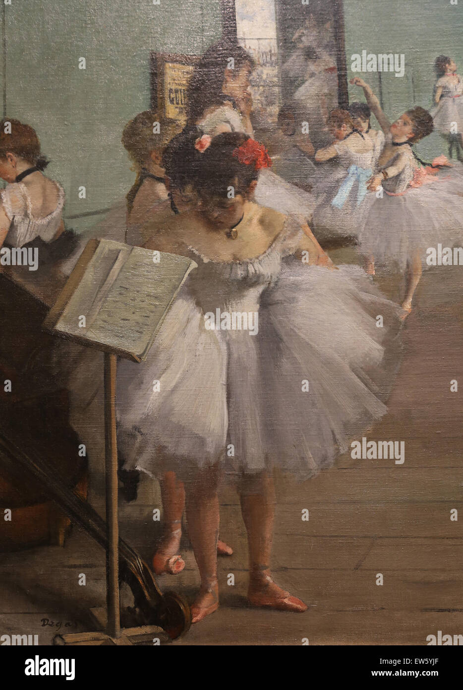 Edgar Degas (1834-1917). Le peintre français. La classe de danse, 1874. Huile sur toile. Metropolitan Museum of Art de New York. USA. Banque D'Images