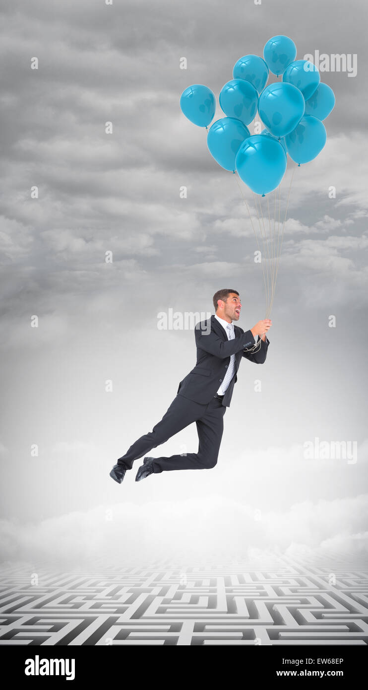 Libre de voler avec balloon Banque D'Images